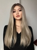 zaful Brown Mixed Color Long Straight Synthetic Daily Wig