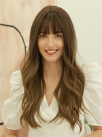 zaful Brown Ombre Color Long Wavy Fluffy Synthetic Wig