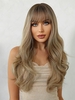 zaful Brown Ombre Long Wavy Synthetic Wig with Bands