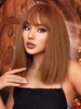 zaful Brown Straight Shoulder-length Synthetic Halloween Wig