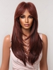 zaful Brownish Red Layered Long Natural Straight Synthetic Wig