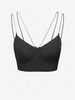 ZAFUL Bustier Cropped Chain Straps Cami Top S Black