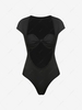 ZAFUL Bustier Twisted Knot Cut Out Bodysuit L Black