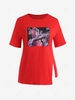 ZAFUL Butterfly Car Graphic Slit Plus Size Tee