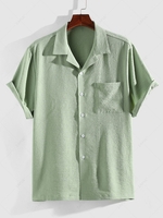 ZAFUL Button Fly Front Pocket Design Shirt Xl Light green