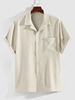 ZAFUL Button Fly Front Pocket Design Shirt Xxl Light coffee