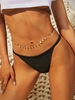 ZAFUL Cheeky Solid Tanga Bikini Bottom M Black