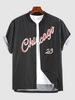 ZAFUL Chicago Graphic Short Sleeve Baseball Shirt Xxl