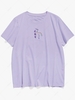 ZAFUl Chinese Oriental Embroidery Letter Bird T-shirt 2xl Mauve