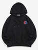 ZAFUL Chinoiserie Dragon Print Hoodie Xl Black