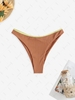ZAFUL Colorblock Bikini Bas L Dark orange