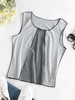 ZAFUL Colorblock Contrast Stitching Tank Top Xl Gray