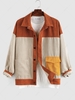 ZAFUL Colorblock Corduroy Jacket Xxl