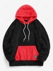 ZAFUL Colorblock Kangaroo Pocket Fluffy Hoodie Xl