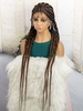 zaful Colorblock Long Full Lace Braid Hair Synthetic Wig
