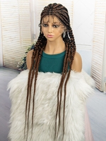 zaful Colorblock Long Full Lace Braid Hair Synthetic Wig