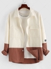 ZAFUL Colorblock Long Sleeve Shirt Xxl
