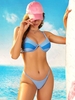 ZAFUL Colorblock Monowire High Cut Bikini Swimwear M Light blue