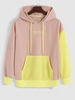 ZAFUL Colorblock NEVER Embroidered Hoodie Xxl Light pink