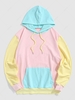 ZAFUL Colorblock Pocket Hoodie Xxl Light pink