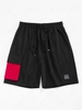ZAFUL Colorblock Pocket Patched Drawstring Sweatshorts Xxl Black