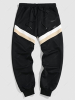 ZAFUL Colorblock Spliced Jogger Sweatpants L Black