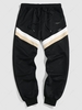 ZAFUL Colorblock Spliced Jogger Sweatpants M Black