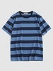 ZAFUL Colorblock Stripes Short Sleeves T-shirt Xl Light blue