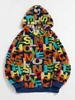 ZAFUL Colorful English Letter Pattern Pullover Fluffy Hoodie 2xl