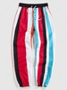 ZAFUL Colorful Stripe Pattern Pants M