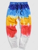 ZAFUL Colorful Tie Dye Print Sweatpants S