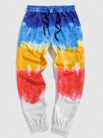 ZAFUL Colorful Tie Dye Print Sweatpants S