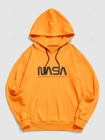 ZAFUL Contrasting Letter Graphic Essentials Hoodie 2xl Yellow