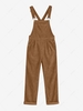 ZAFUL Corduroy Front Pocket Criss Cross Overall L Coffee
