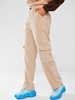 ZAFUL Corduroy Pocket High Waist Straight Pants L Light coffee