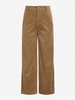 ZAFUL Corduroy Slit Hem Wide Leg Pants L Light coffee