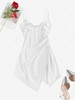 ZAFUL Cupped Cami Asymmetric Dress M White