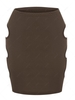 ZAFUL Cut Out Side Bodycon Skirt Xl Deep coffee