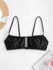 ZAFUL Cutout Bikini Top M Black