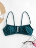 ZAFUL Cutout Bikini Top M Peacock blue