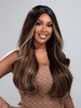 zaful Dark Brown Mixed Color Long Wavy Synthetic Wig