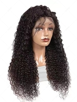 zaful Deep Curly Long Lace Front Human Hair Wig