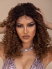 zaful Fluffy Curly Mid-length T-shaped Lace Front Synthetic Wig