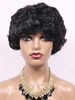 zaful Fluffy Curly Short 150% Human Hair Wig