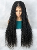 zaful Fluffy Lace Front Curly Braid Hair Long Synthetic Wig