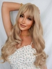zaful Fluffy Long Wavy Full Bang Synthetic Wig