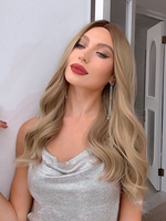 zaful Fluffy Long Wavy Gradient Color Synthetic Wig