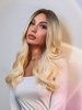 zaful Fluffy Long Wavy Gradient Color Synthetic Wig