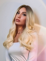 zaful Fluffy Long Wavy Gradient Color Synthetic Wig