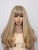 zaful Fluffy Long Wavy See-through Bang Synthetic Wig